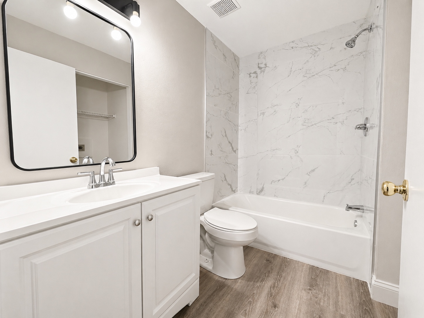 Renovated bathroom at 3133 Huron Avenue